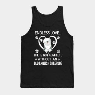 Old English Sheepdog Tshirt Tank Top